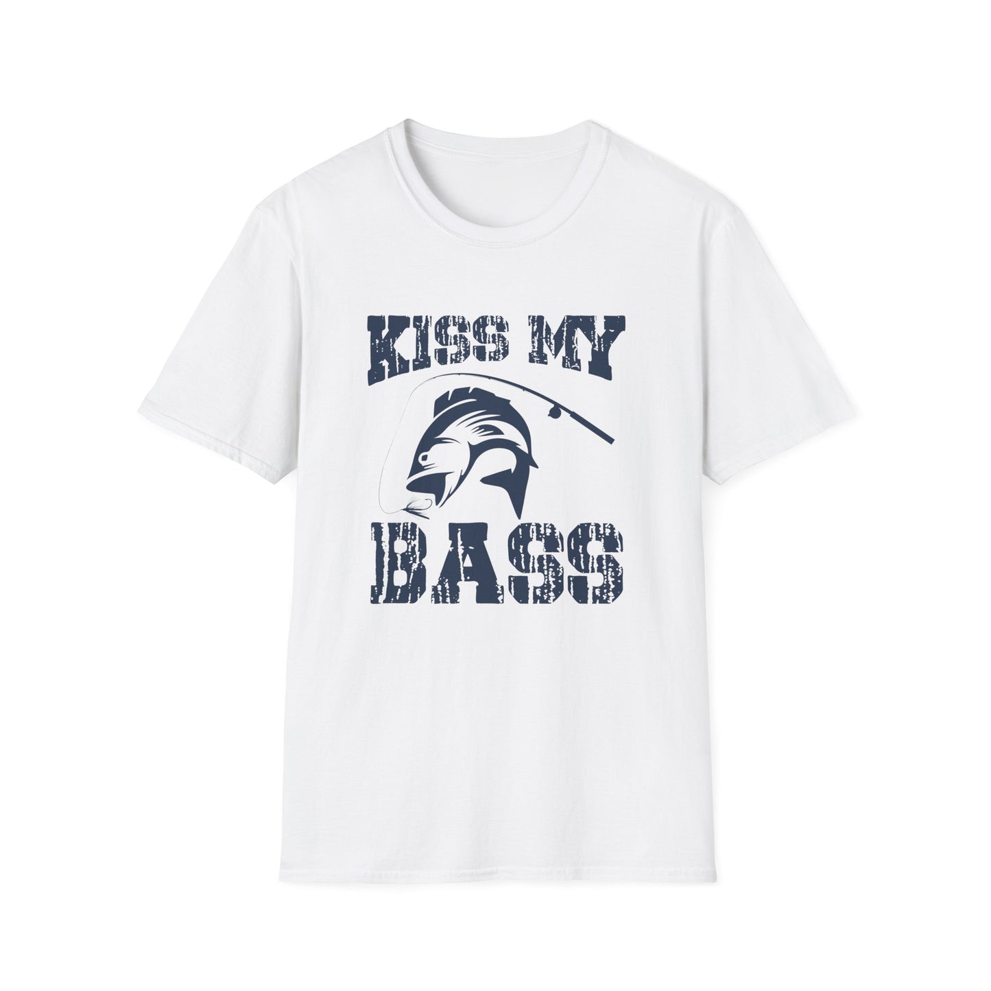 Kiss My Bass Distressed Bass Fishing Tee