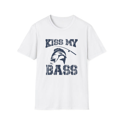 Kiss My Bass Distressed Bass Fishing Tee