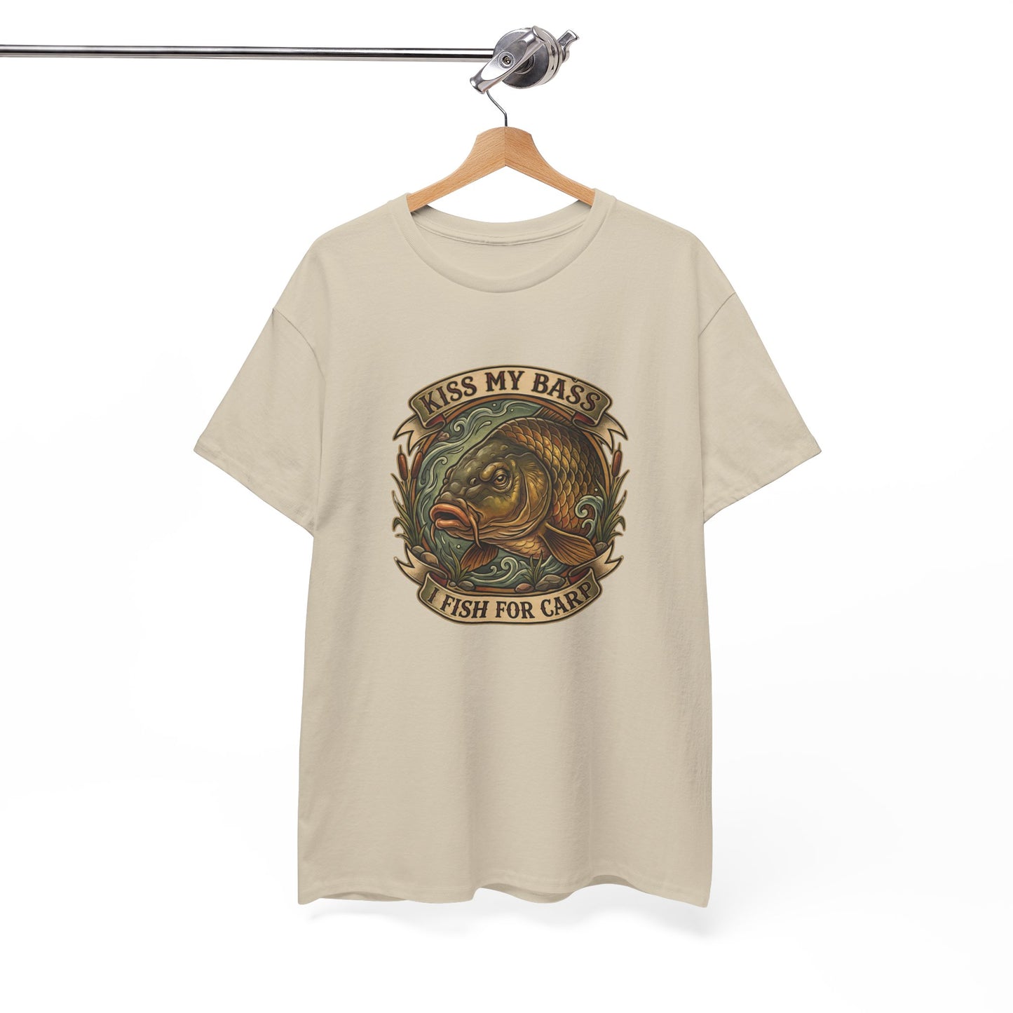 Kiss My Bass, Fish For Cash - Bass Angler Tee