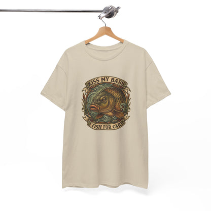 Kiss My Bass, Fish For Cash - Bass Angler Tee