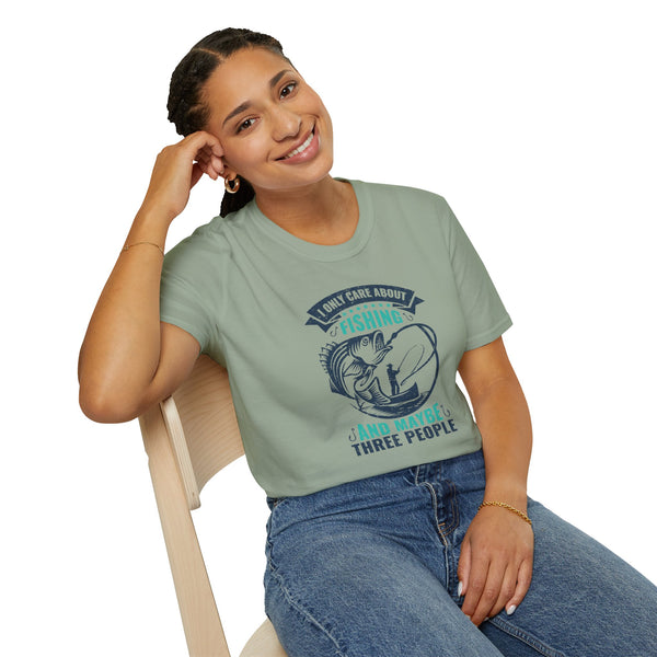 I Like Fishing and 3 People - Classic T-Shirt
