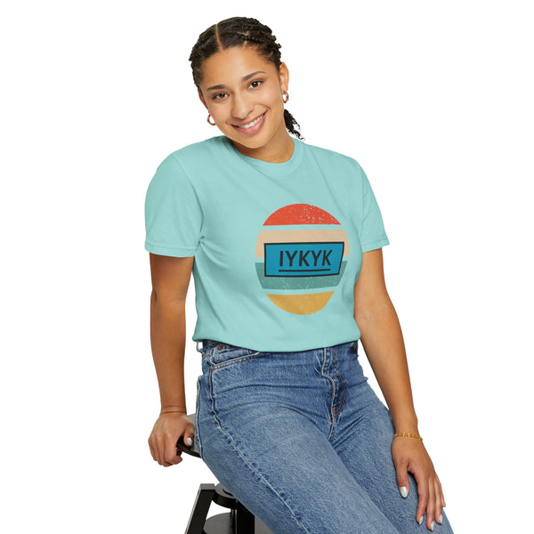 IYKYK Vintage Style Tee with Retro Rainbow