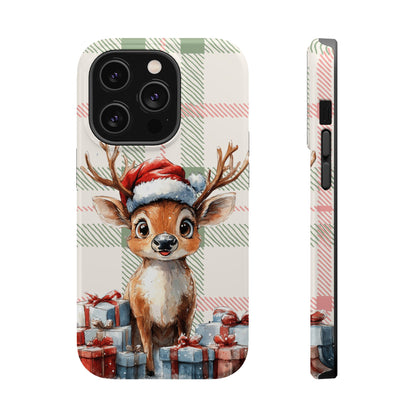 Festive Reindeer MagSafe Christmas iPhone Case