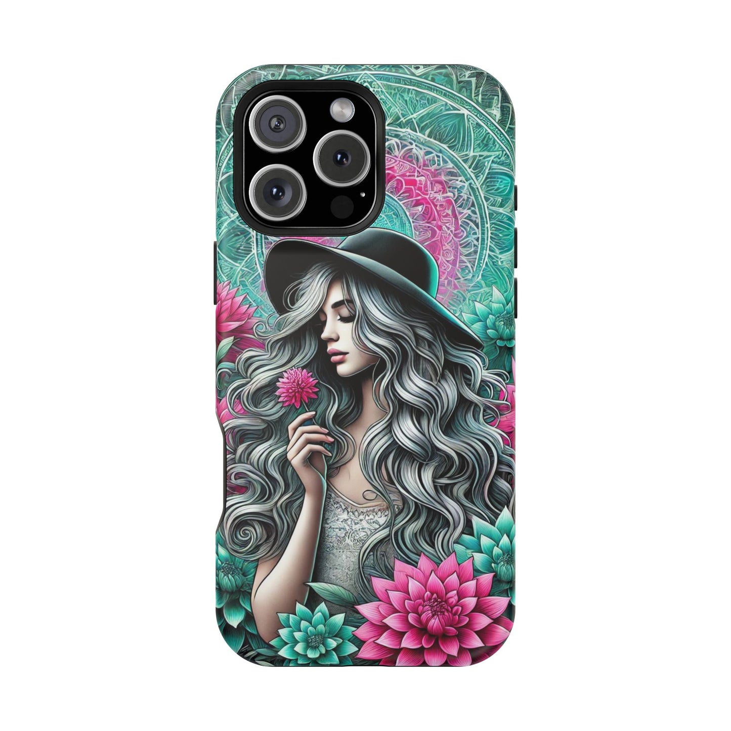 Boho Chic Floral MagSafe iPhone Case