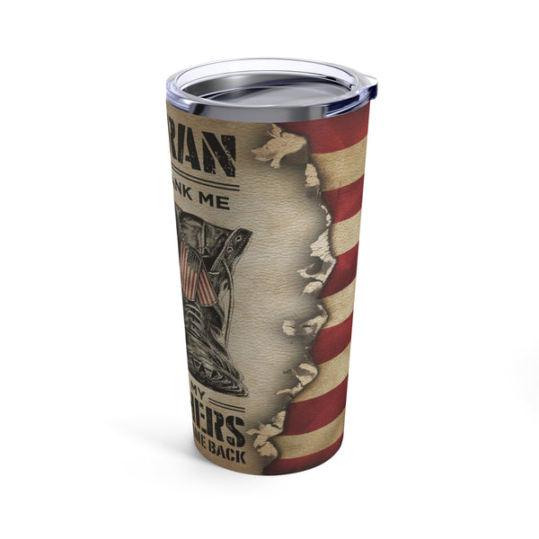 Veteran Themed 20oz Stainless Steel Tumbler