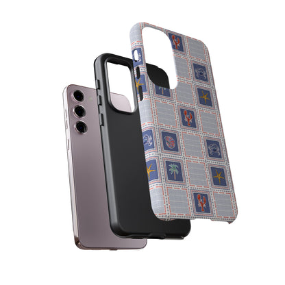 Lobsters Sailboats Seashells - Cell Phone Tough Case