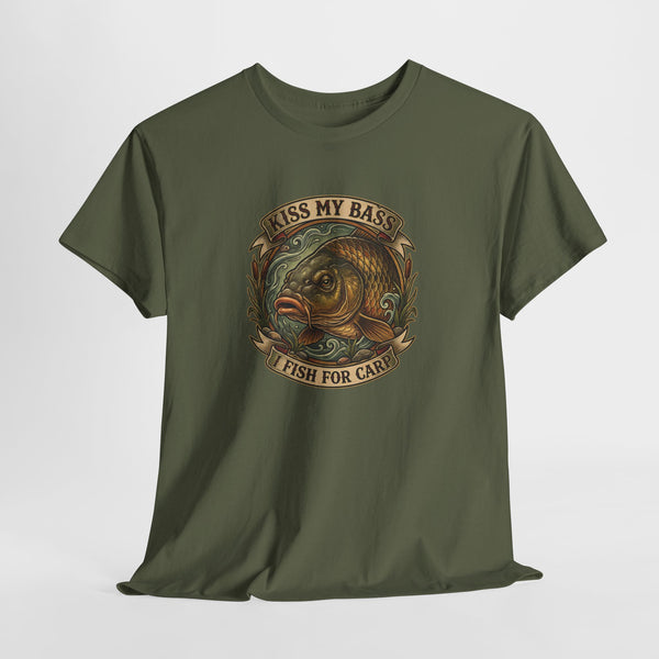 Kiss My Bass, Fish For Cash - Bass Angler Tee