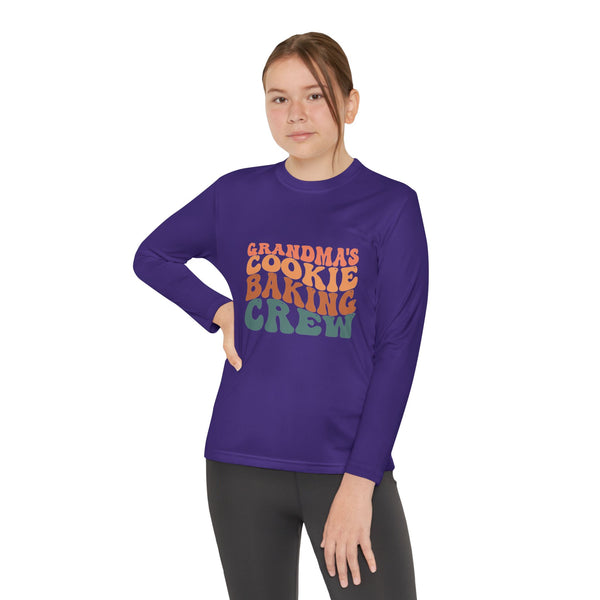 Kids Long Sleeve Grandma Cookie Baking Crew