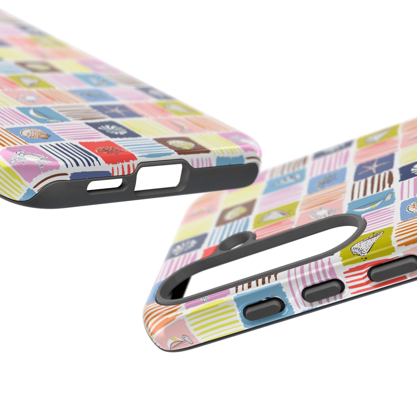 Colorful Seashells Sailboats and Starfish Summer Themed Phone Case