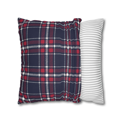 Blue & Red Plaid Christmas Pillowcase