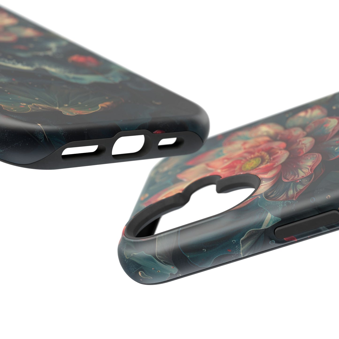 Elegant Lotus Blossom Artistic MagSafe iPhone Case