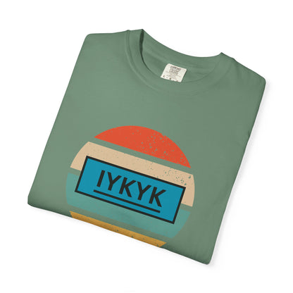 IYKYK Vintage Style Tee with Retro Rainbow