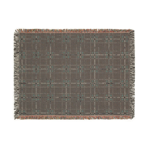 Cozy Navy & Burgundy Plaid Throw Blanket
