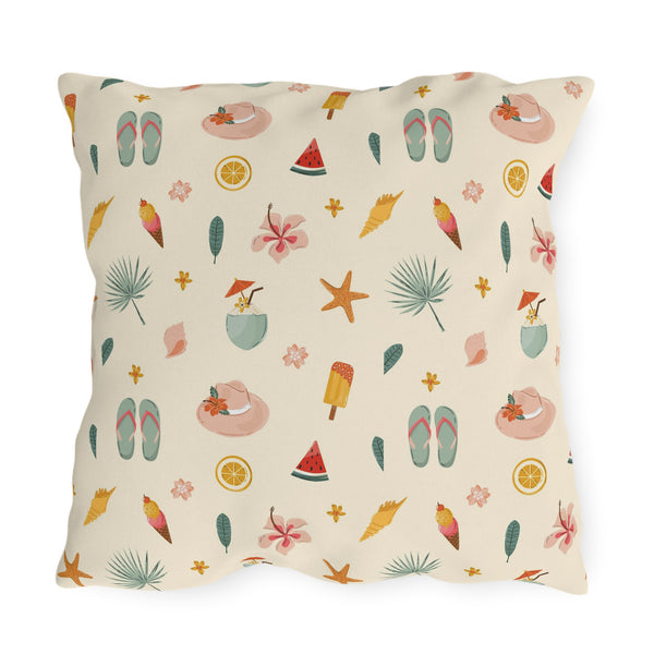 Summer Fun Patterned Outdoor Pillow