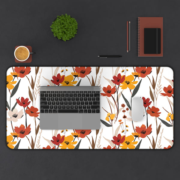 Autumn-Inspired Floral Desk Mat