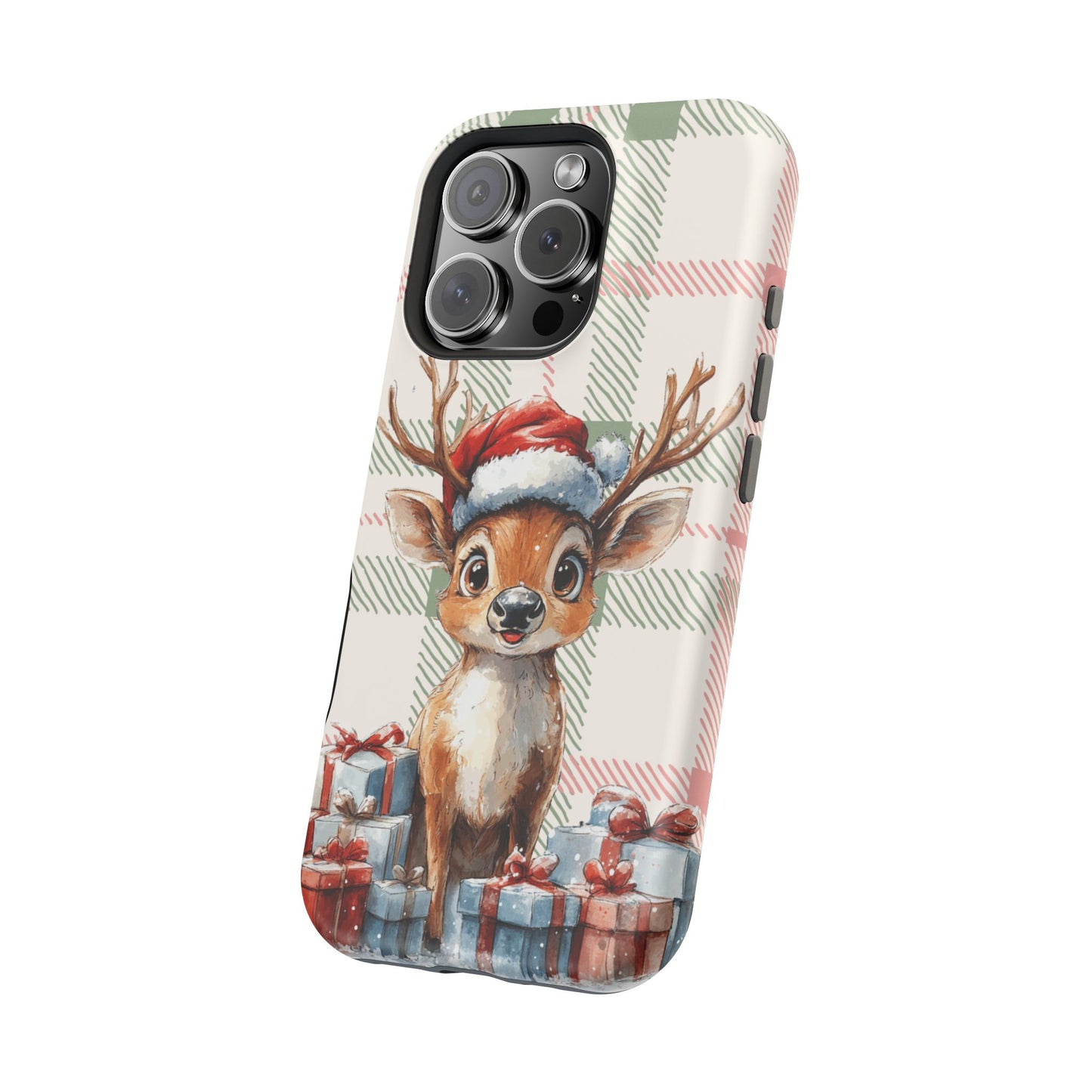 Festive Reindeer MagSafe Christmas iPhone Case