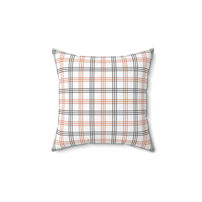 Cutest Pumpkin in the Patch - Indoor Throw Pillow – Double-Sided Fall Pillow with Plaid Bow Design