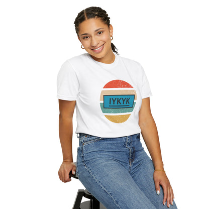 IYKYK Vintage Style Tee with Retro Rainbow