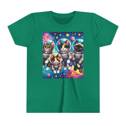 Kids Cats In Space TShirt Kids Graphic Tee