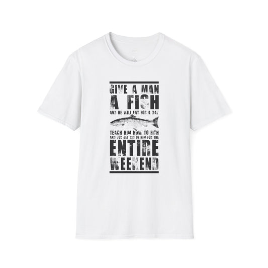 Give a Man a Fish - Unisex Softstyle T-Shirt
