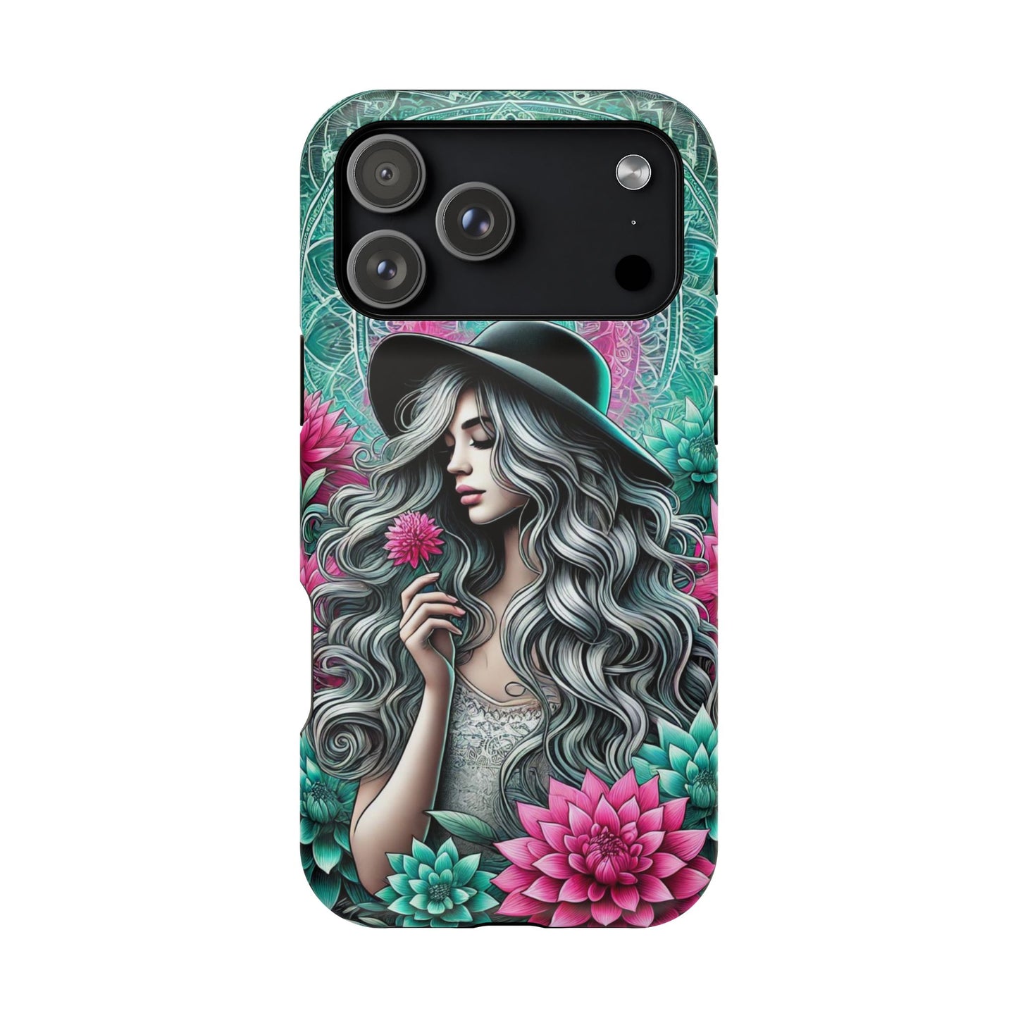 Boho Chic Floral MagSafe iPhone Case