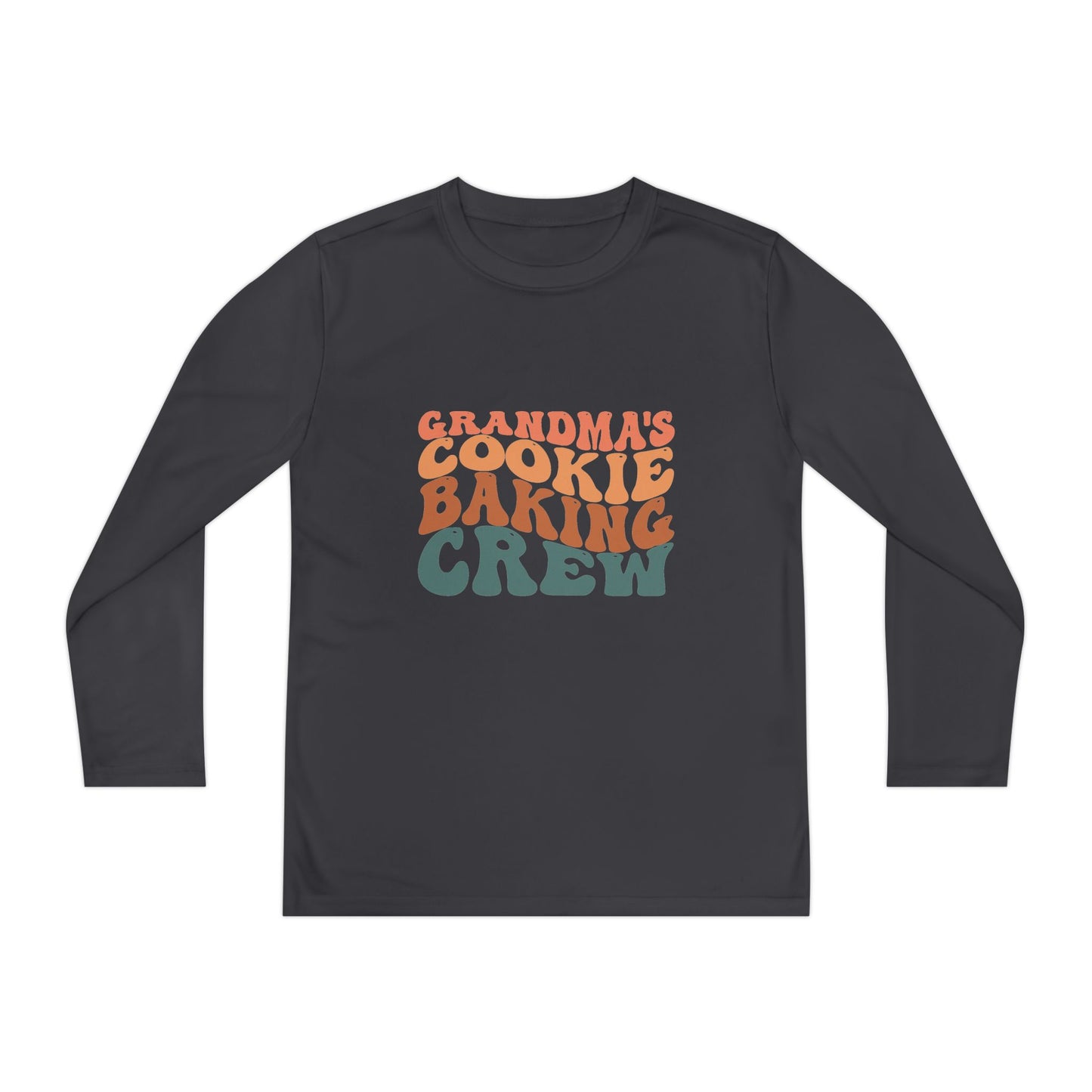Kids Long Sleeve Grandma Cookie Baking Crew