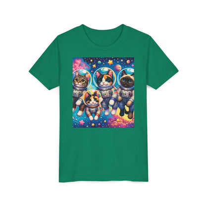 Kids Cats In Space TShirt Kids Graphic Tee