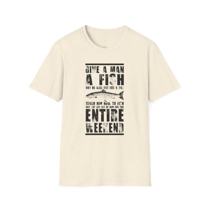 Give a Man a Fish - Unisex Softstyle T-Shirt
