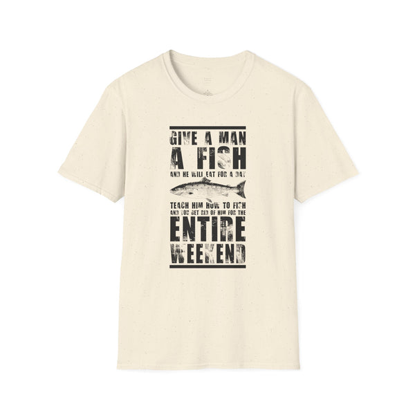 Give a Man a Fish - Unisex Softstyle T-Shirt