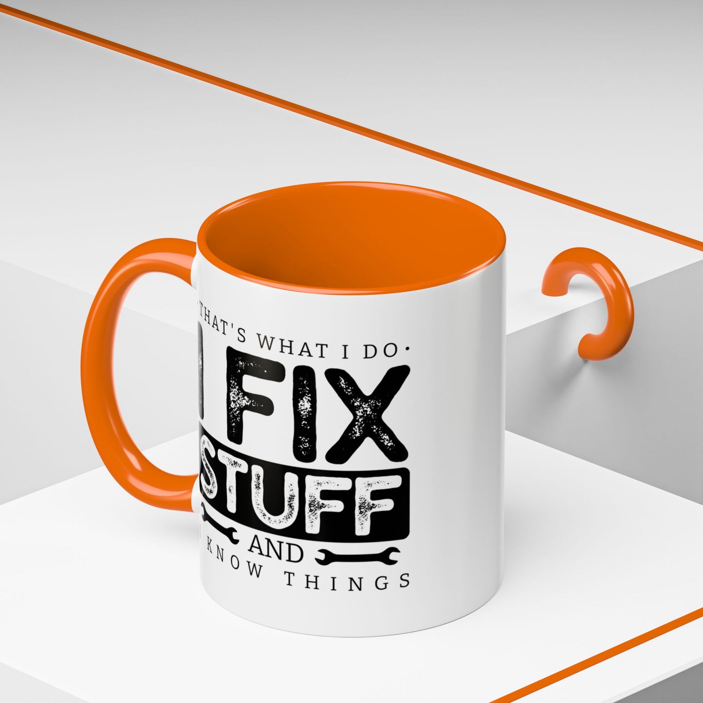 I Fix Stuff And Know Things Dad Gift 11oz 15oz Mug