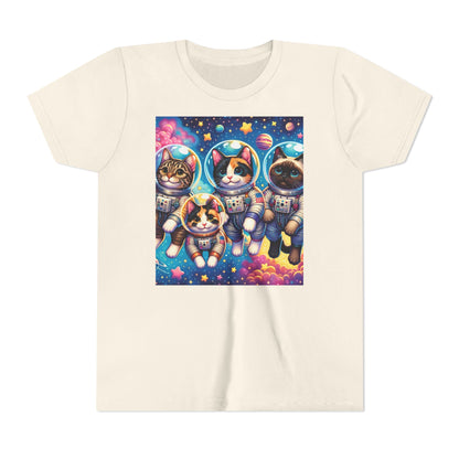 Kids Cats In Space TShirt Kids Graphic Tee
