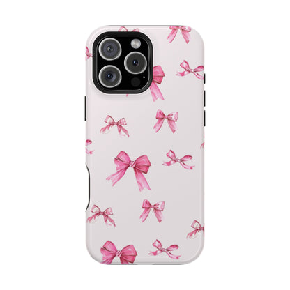 Coquette Pink Bow MagSafe iPhone Case