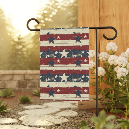 Vintage Stars and Stripes - Garden Flag