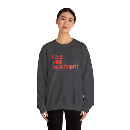 Beer Wine Sweatpants Crewneck Sweatshirt