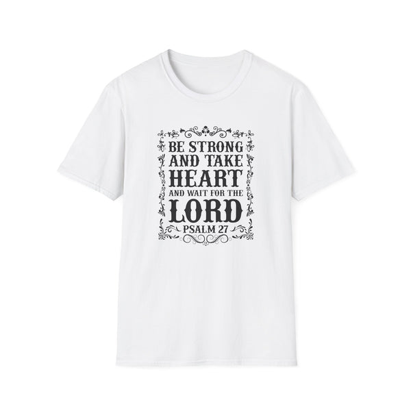 Psalm 27 Softstyle T-Shirt Christian Scripture Shirt