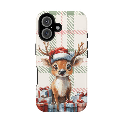 Festive Reindeer MagSafe Christmas iPhone Case