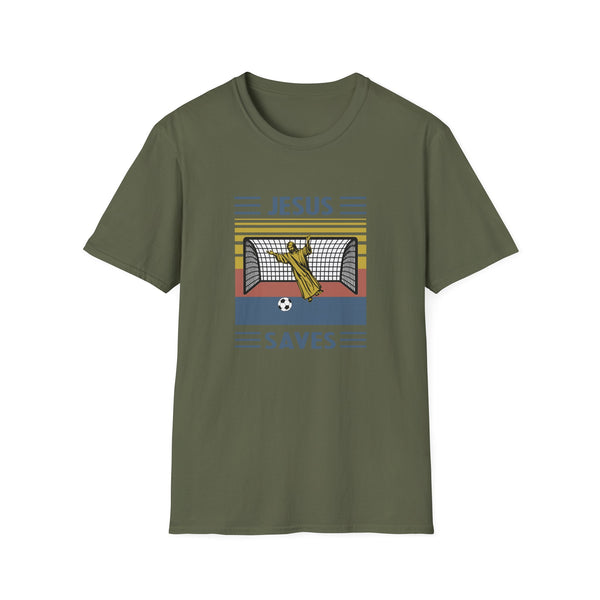 Jesus Saves Unisex Softstyle T-Shirt Funny TShirt Christian TShirt