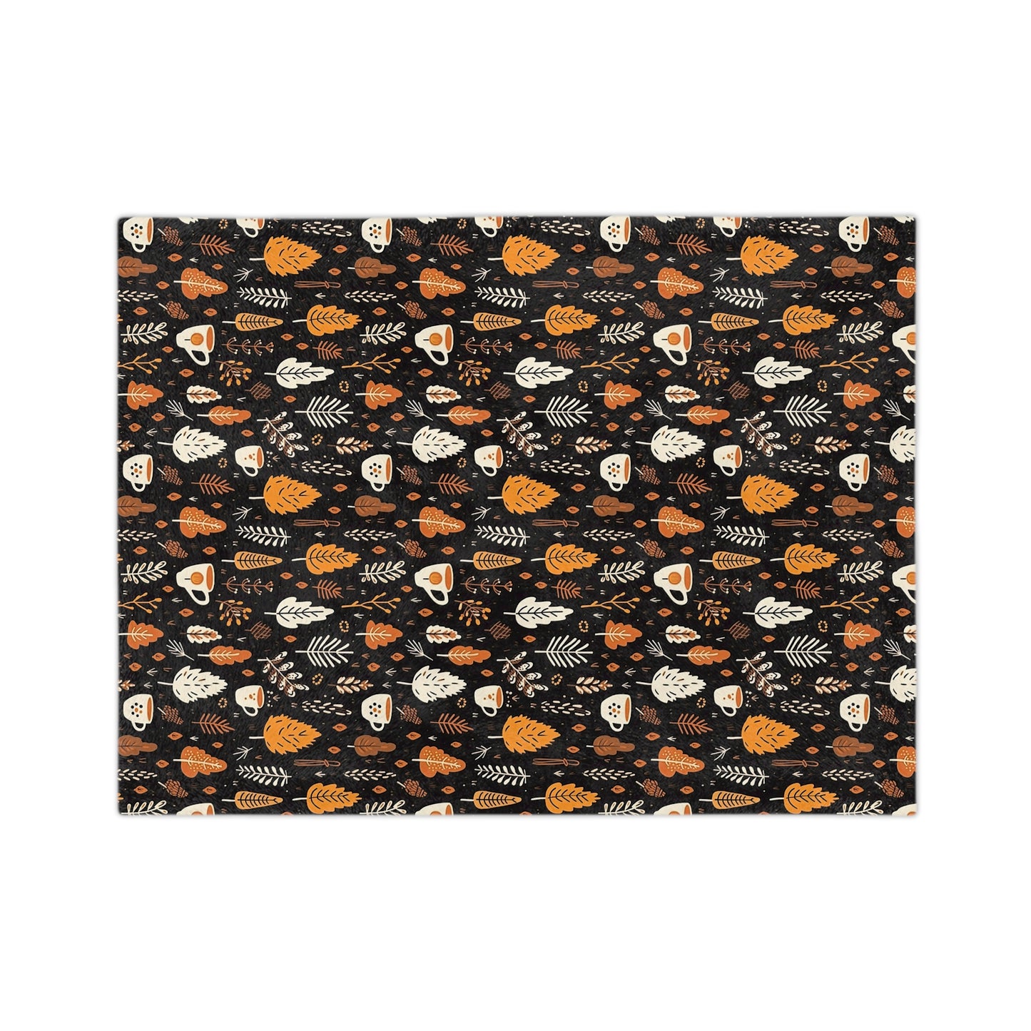 Cozy Fall Velveteen Blanket - Perfect for Autumn, Halloween, and Thanksgiving Decor, Gift for Friends, Family, Home