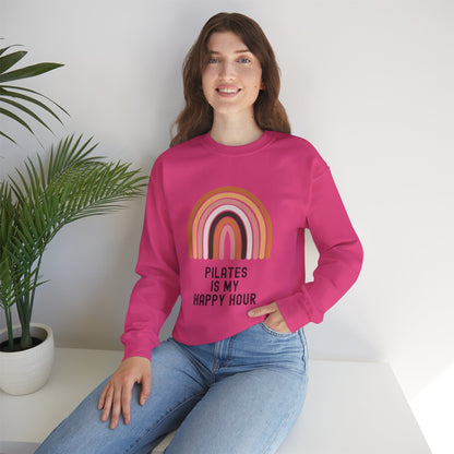 Pilates Is My Happy Hour Sweatshirt Crewneck Sweatshirt