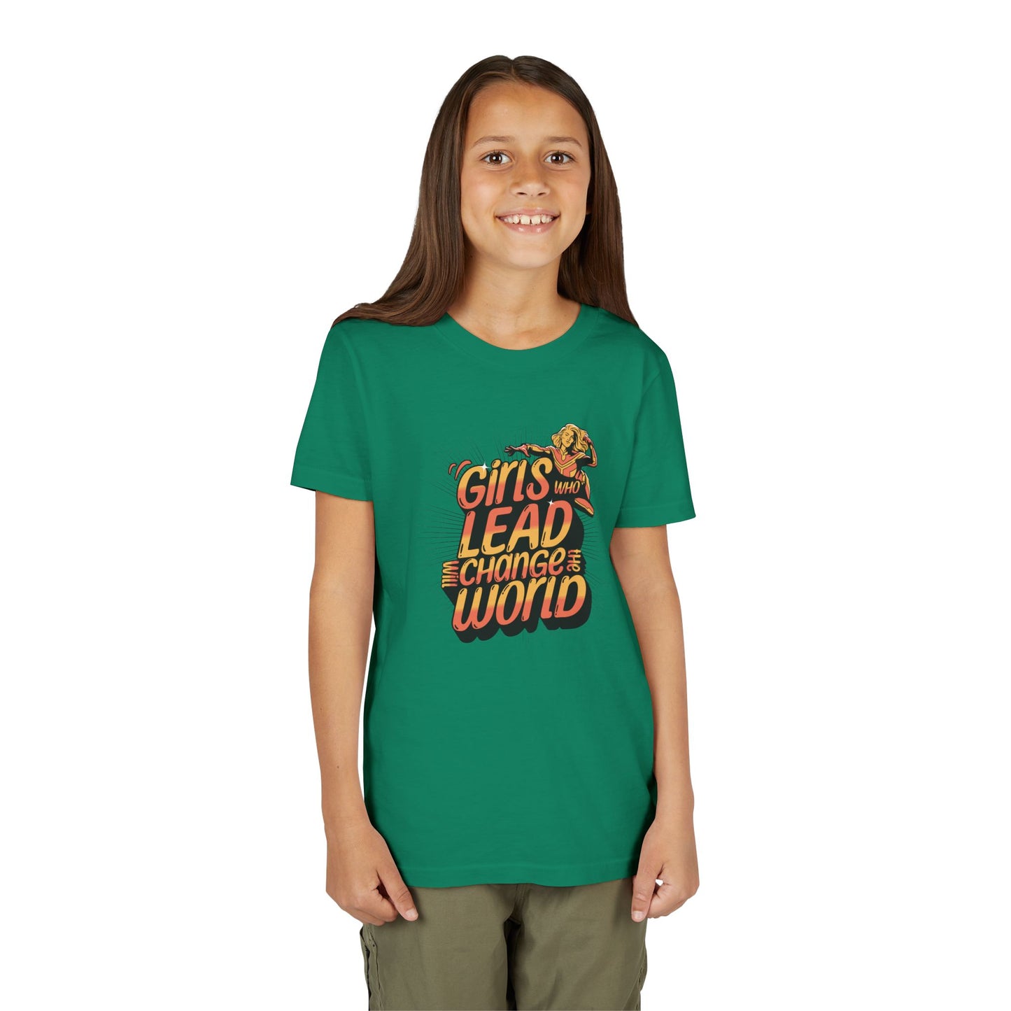Girls Who Lead Will Change the World - Youth Tee
