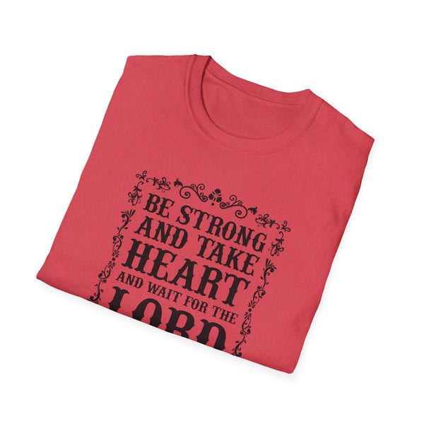 Psalm 27 Softstyle T-Shirt Christian Scripture Shirt