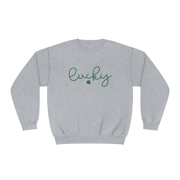 Lucky, Green Lucky Sweatshirt, St Patricks Day Sweatshirt, NuBlend® Crewneck Sweatshirt