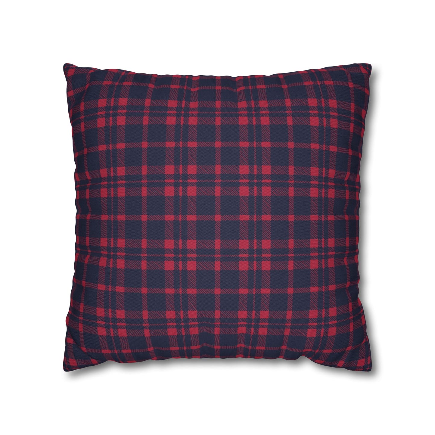 Blue & Red Plaid Christmas Pillowcase