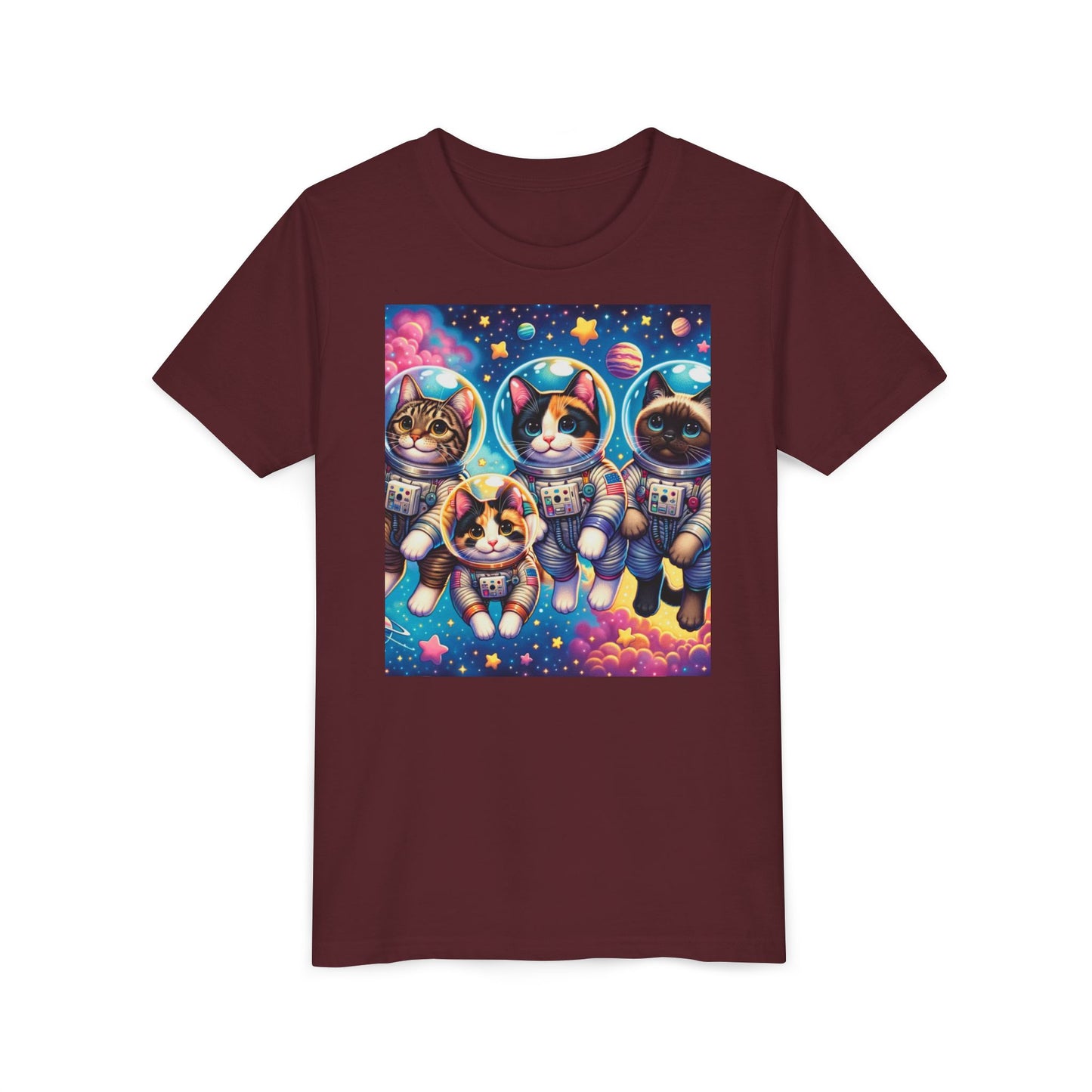 Kids Cats In Space TShirt Kids Graphic Tee