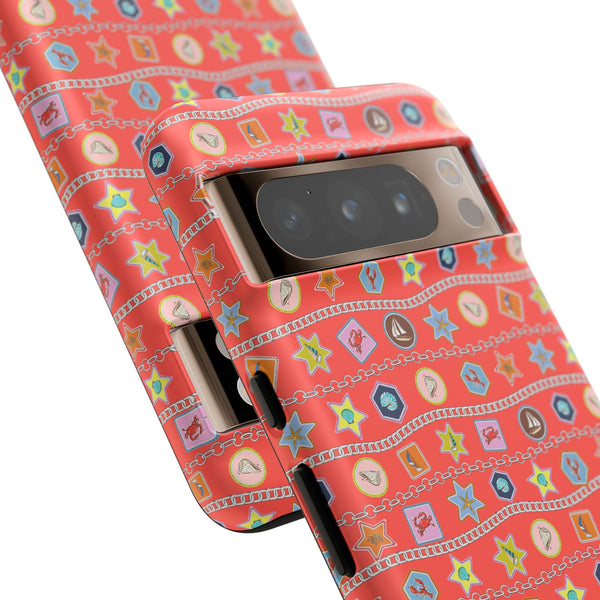 Colorful Summer Icon Patterned Phone Case - iPhone, Pixel, and Samsung Galaxy
