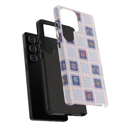 Lobsters Sailboats Seashells - Cell Phone Tough Case