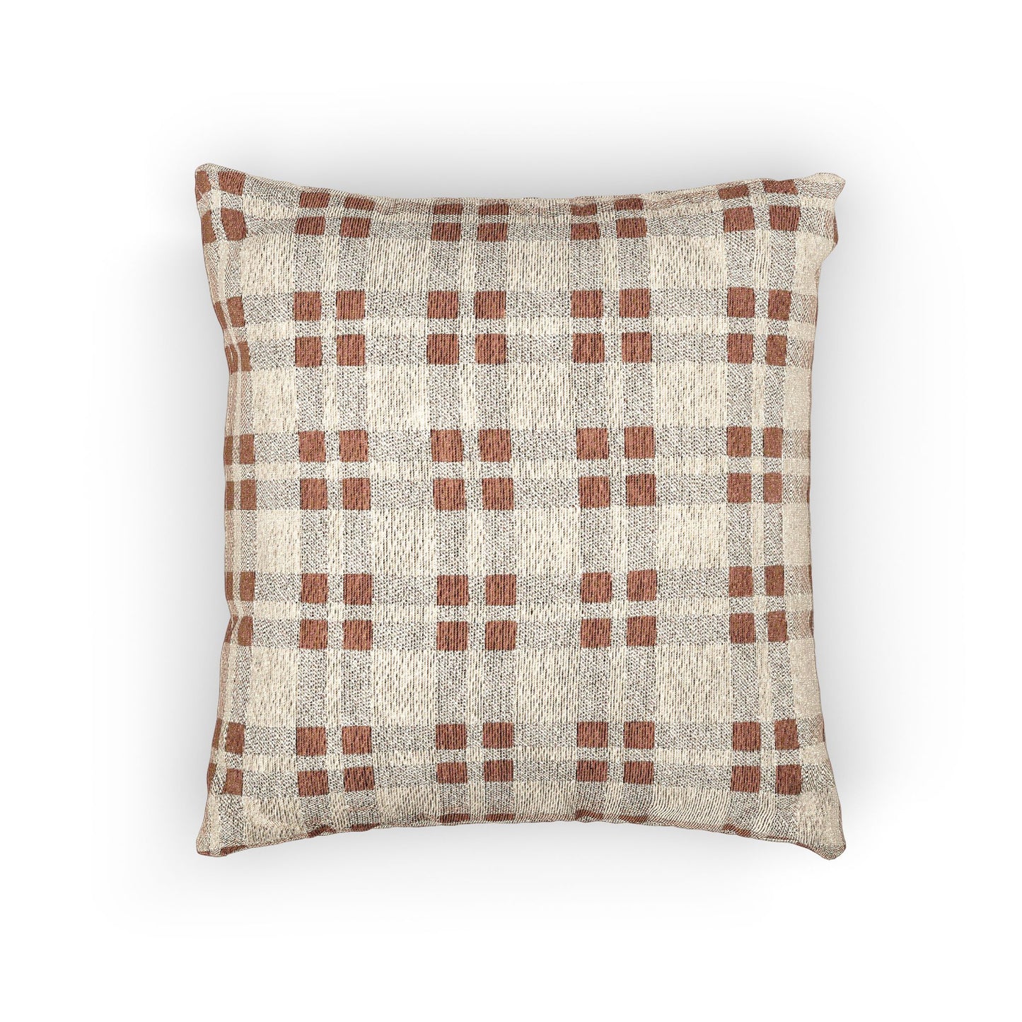 Red and White Plaid - Indoor Woven Pillow