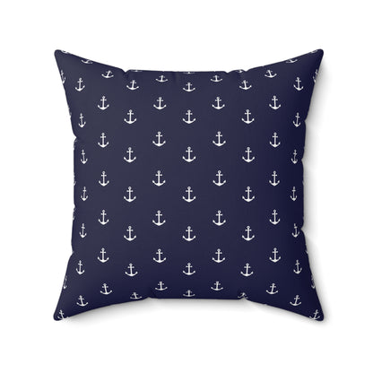 Nautical Anchor Pillow, Coastal Decor, Home Accent, Maritime Gift, Throw Cushion for Beach House, Sailing Enthusiast