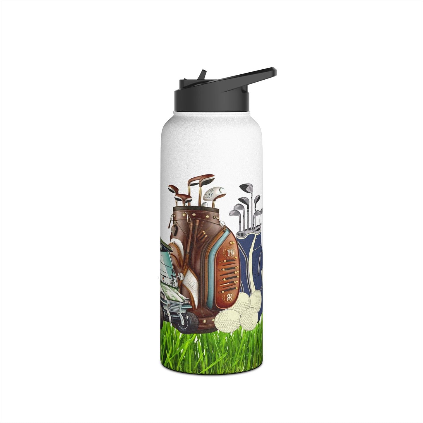 Eat Sleep Golf Repeat - Stainless Steel Water Bottle