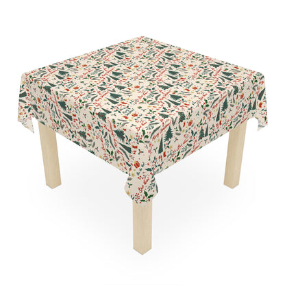 Merry Christmas Square Tablecloth